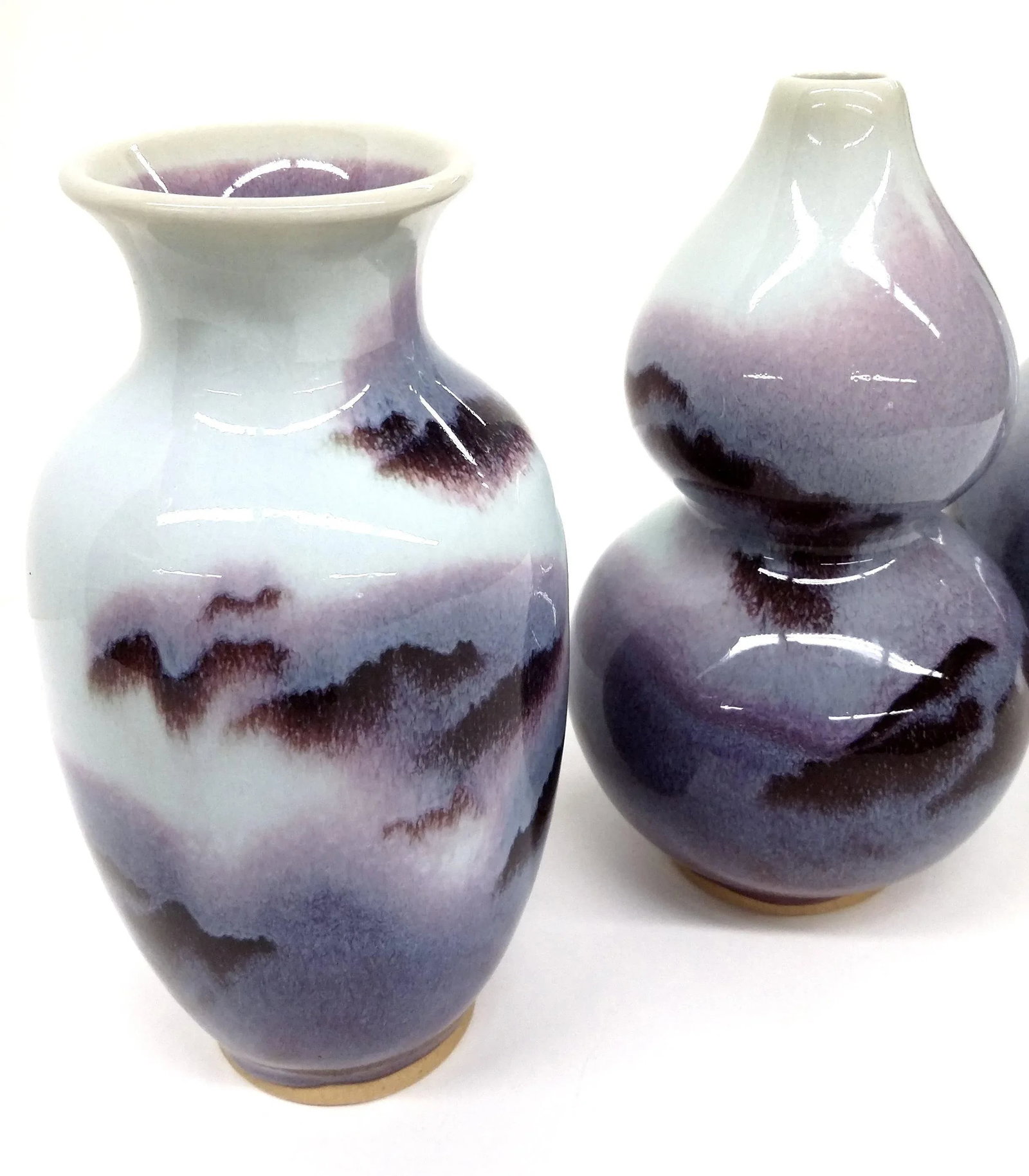 Chinese Jun Style Porcelain Vases - Set of 3 - 7
