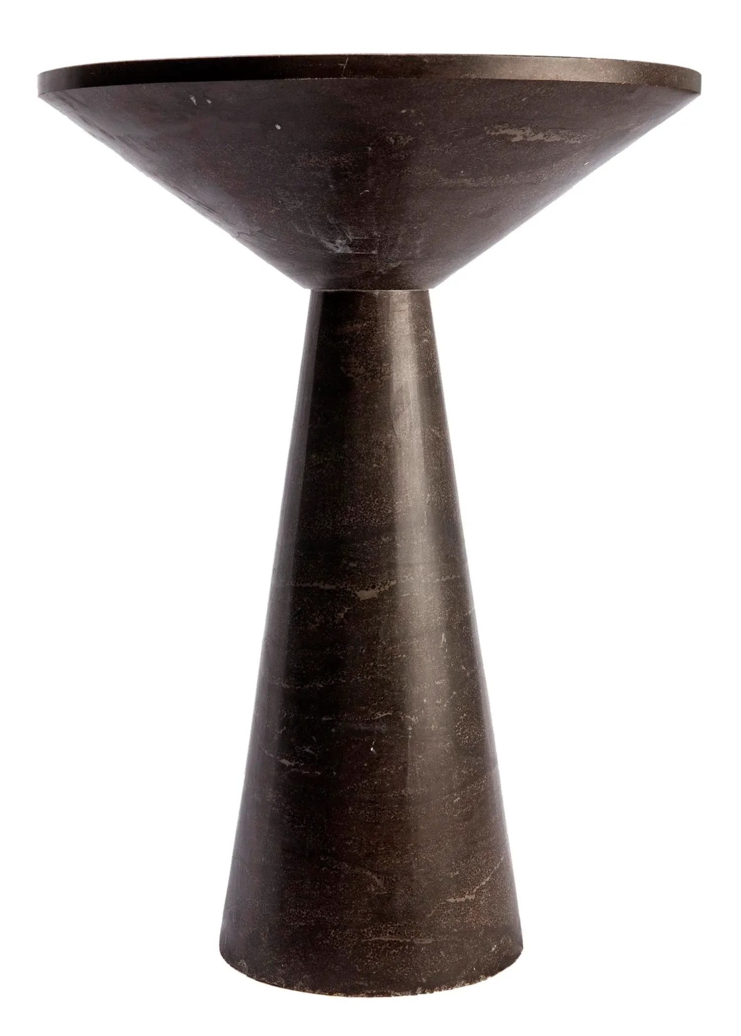 1990s PostModern Marble Pedestal Side Table - 5