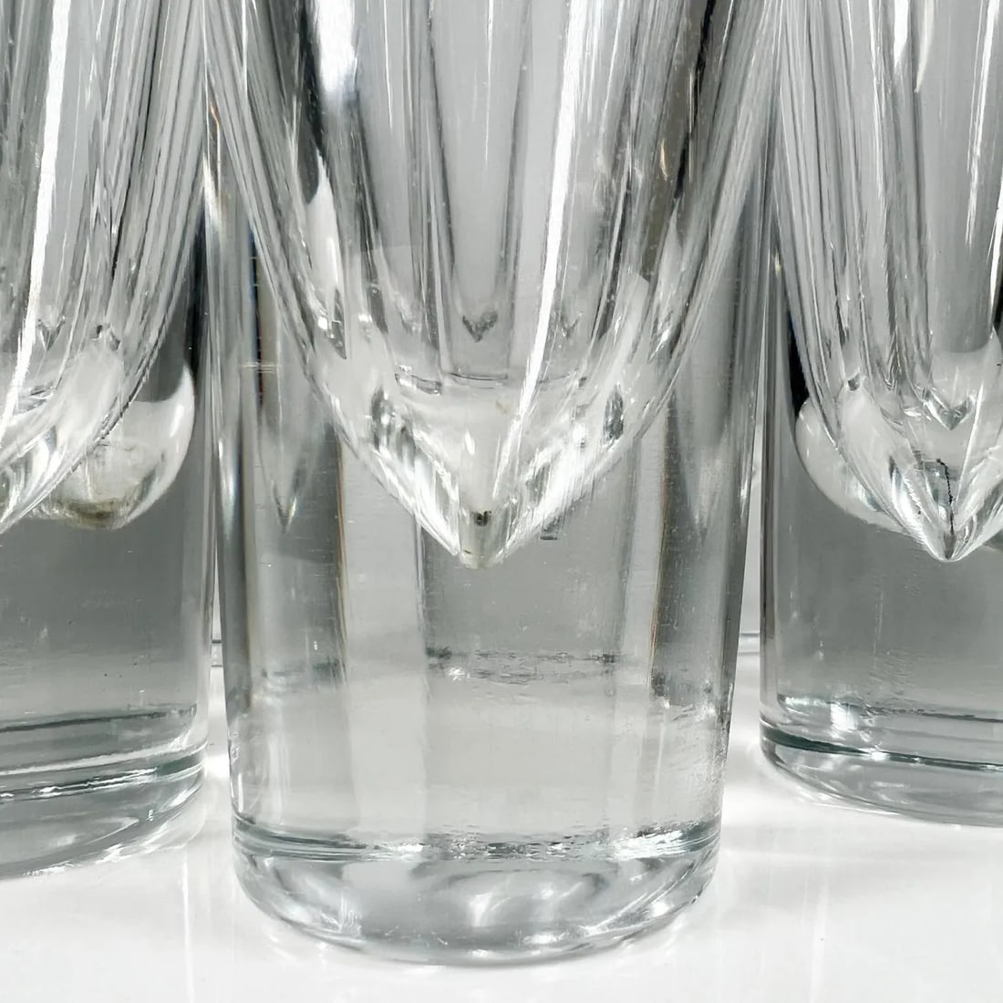 1980s Eight Carlo Moretti Italian Weighted Bullet Cocktail Glasses Italy - 7