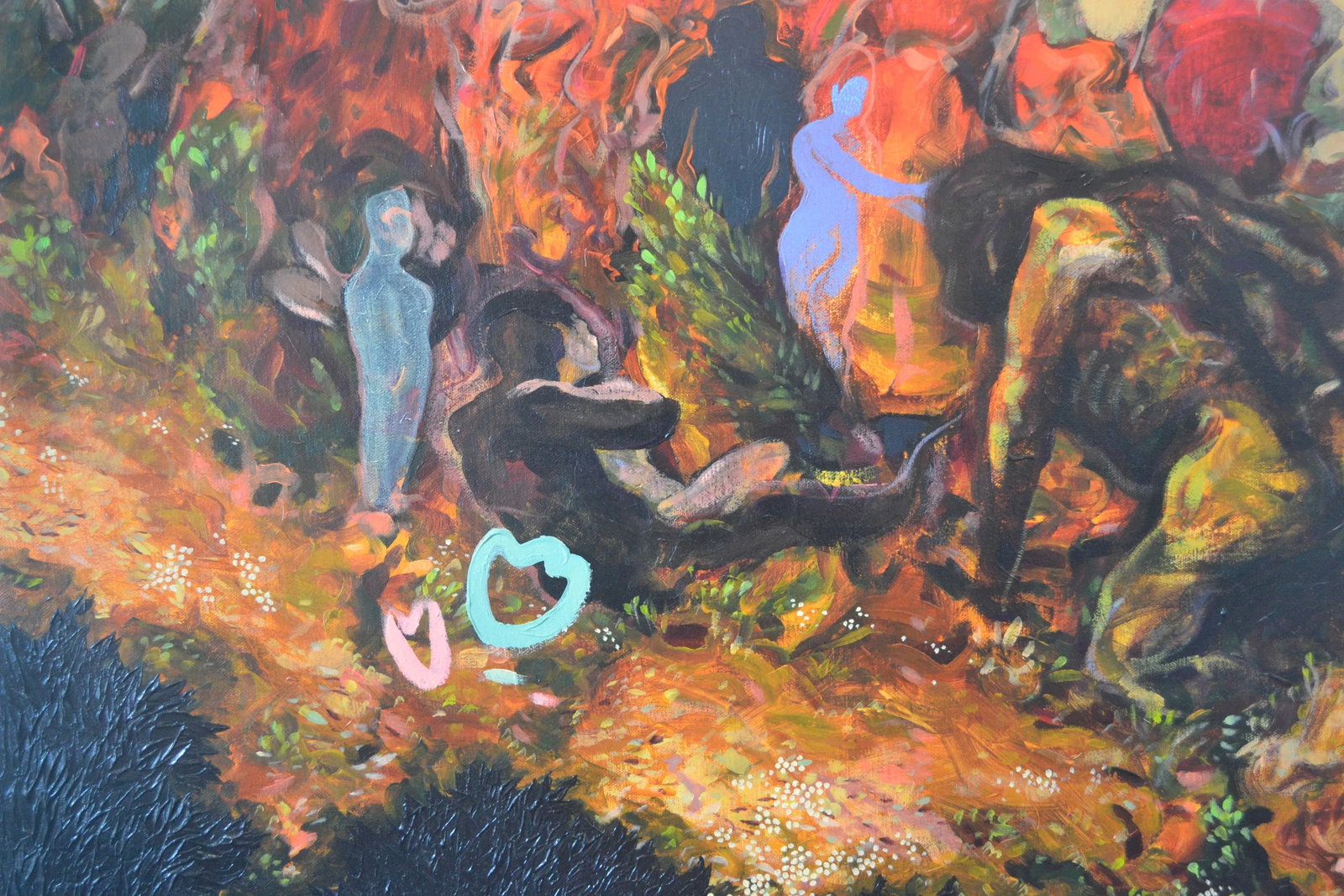 "The Garden" by Jeffrey Vincent, Contemporary Acrylic on Canvas - 3