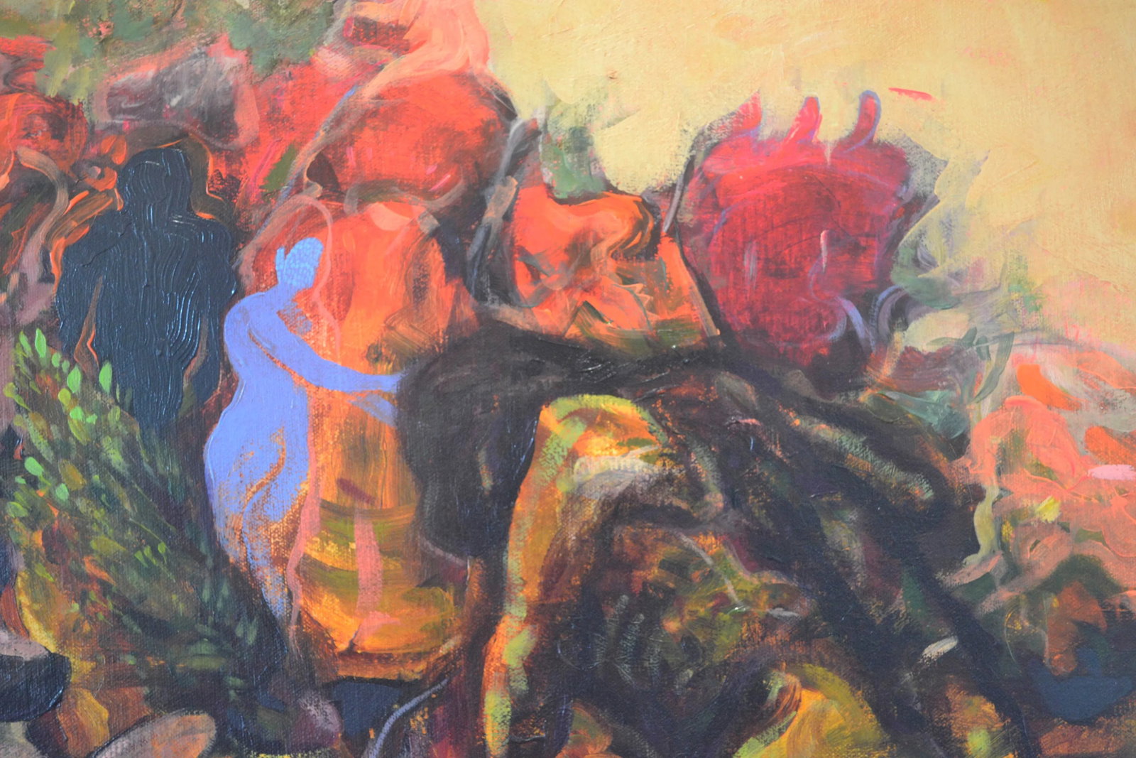 "The Garden" by Jeffrey Vincent, Contemporary Acrylic on Canvas - 4