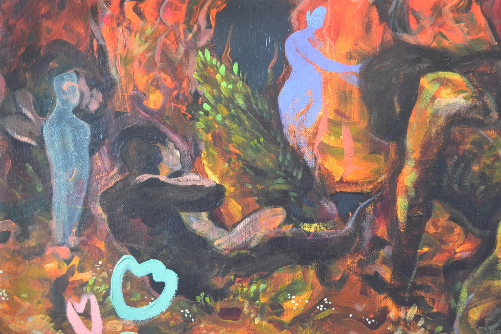 "The Garden" by Jeffrey Vincent, Contemporary Acrylic on Canvas - 5