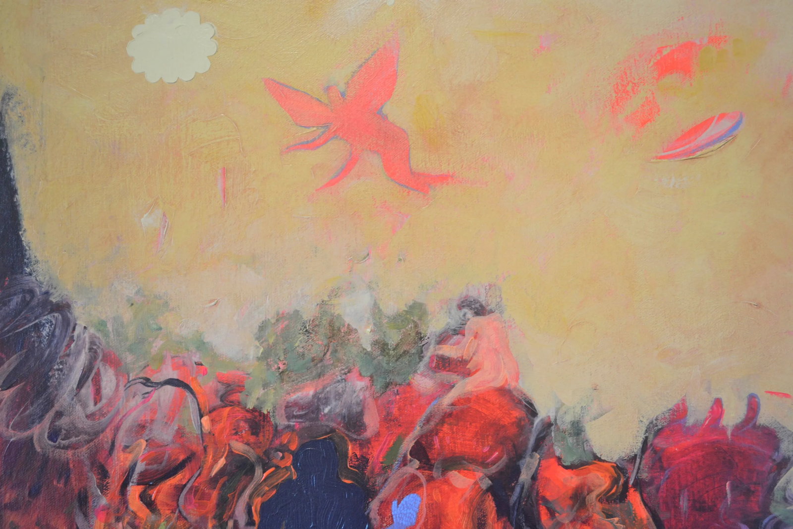 "The Garden" by Jeffrey Vincent, Contemporary Acrylic on Canvas - 6