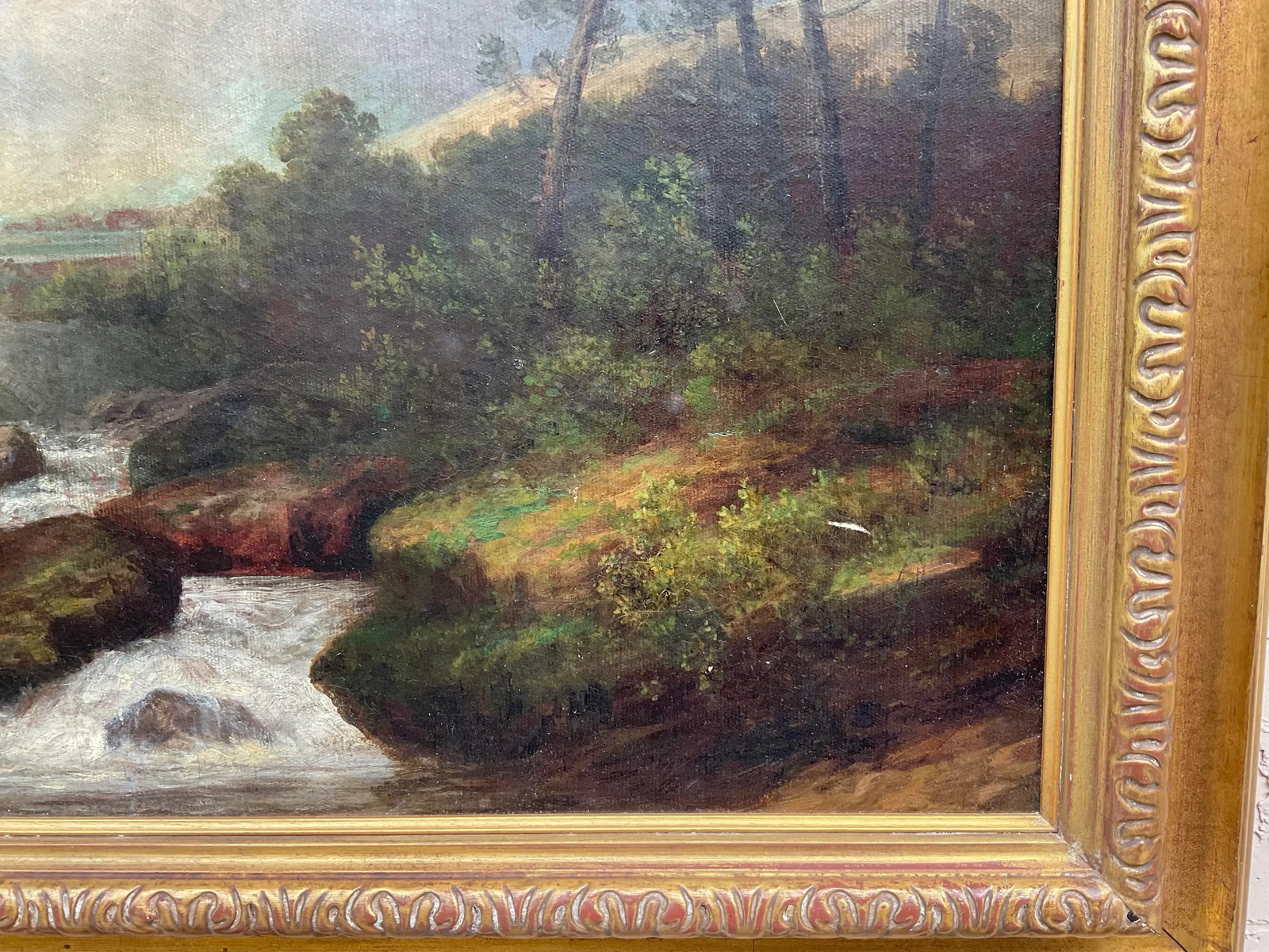 19 Century Scottish or English River Landscape Oil Painting - 4
