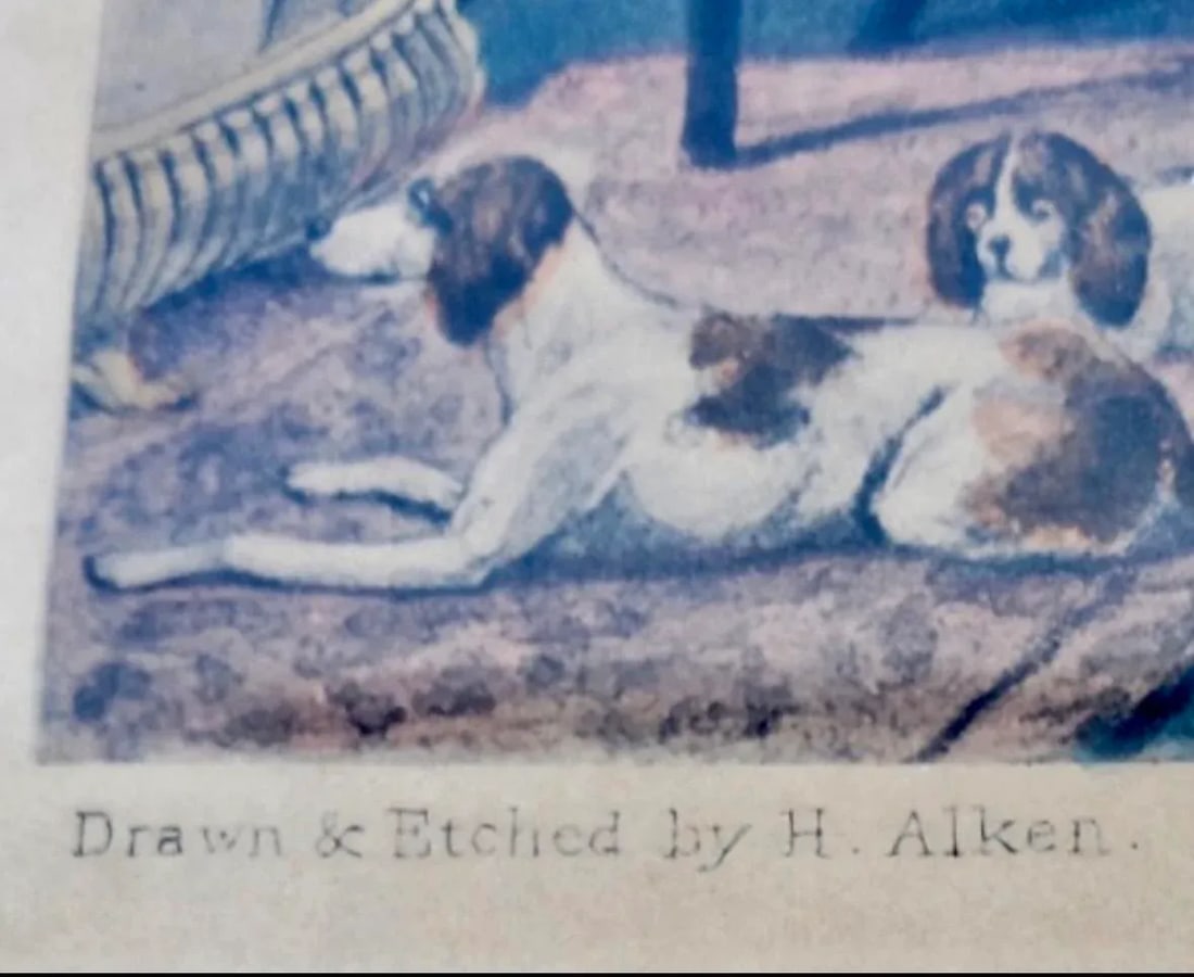 Antique Set of Five Hunting Prints Drawn & Etched by H Alken - 12