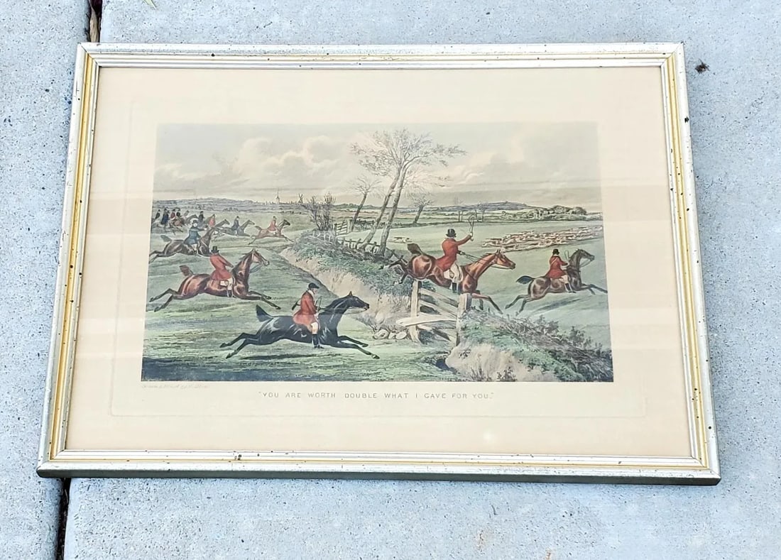 Antique Set of Five Hunting Prints Drawn & Etched by H Alken - 4