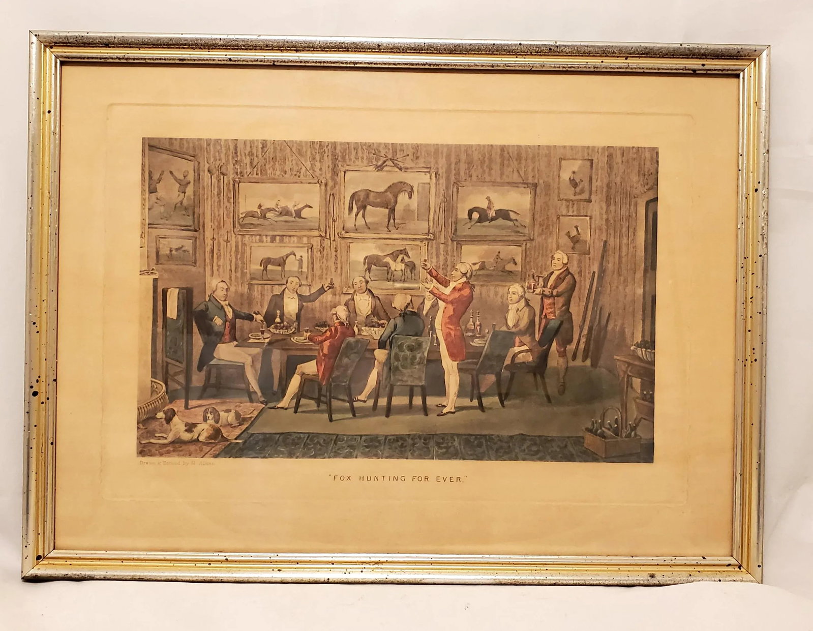 Antique Set of Five Hunting Prints Drawn & Etched by H Alken - 8
