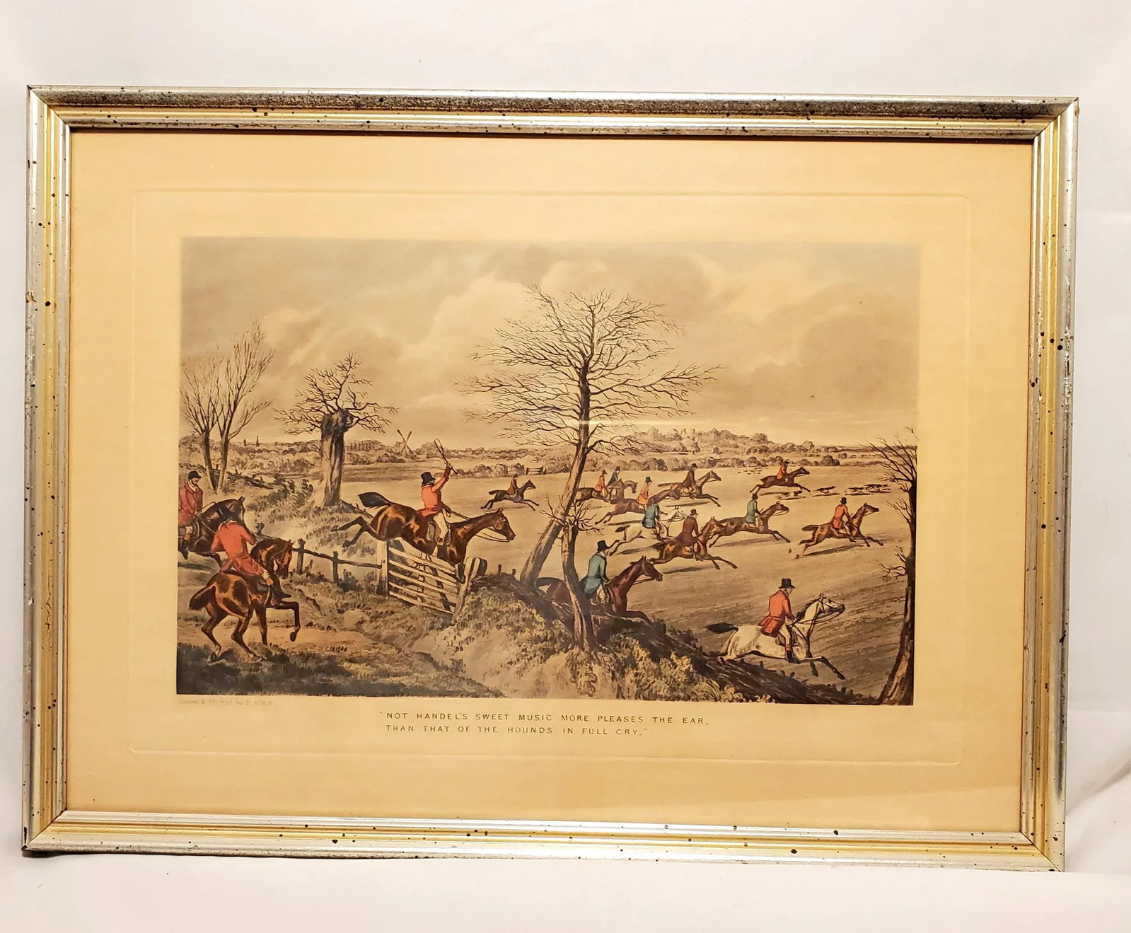 Antique Set of Five Hunting Prints Drawn & Etched by H Alken - 9