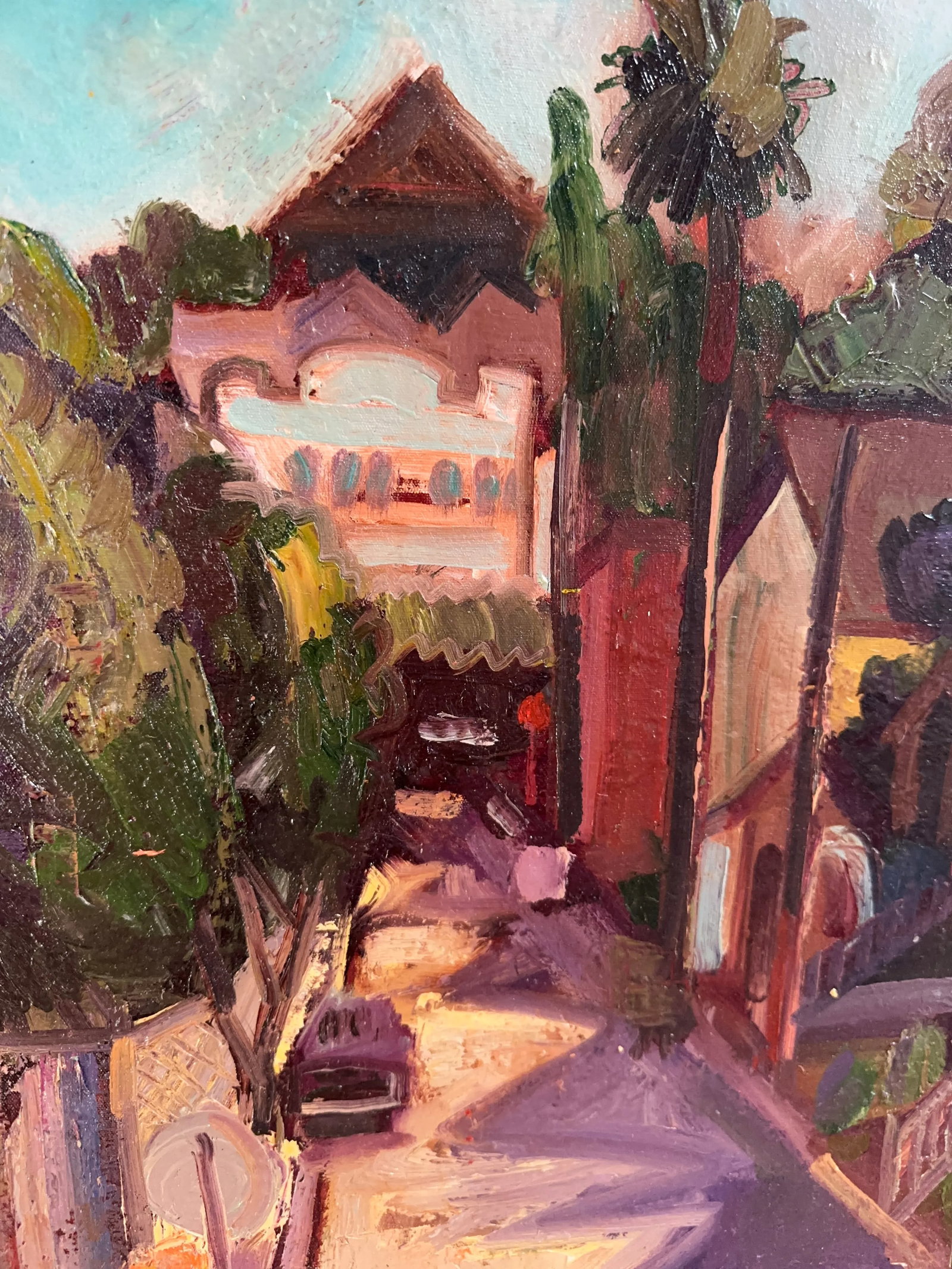 "Crockett Street" Original California Landscape Painting by James Hartman - 3
