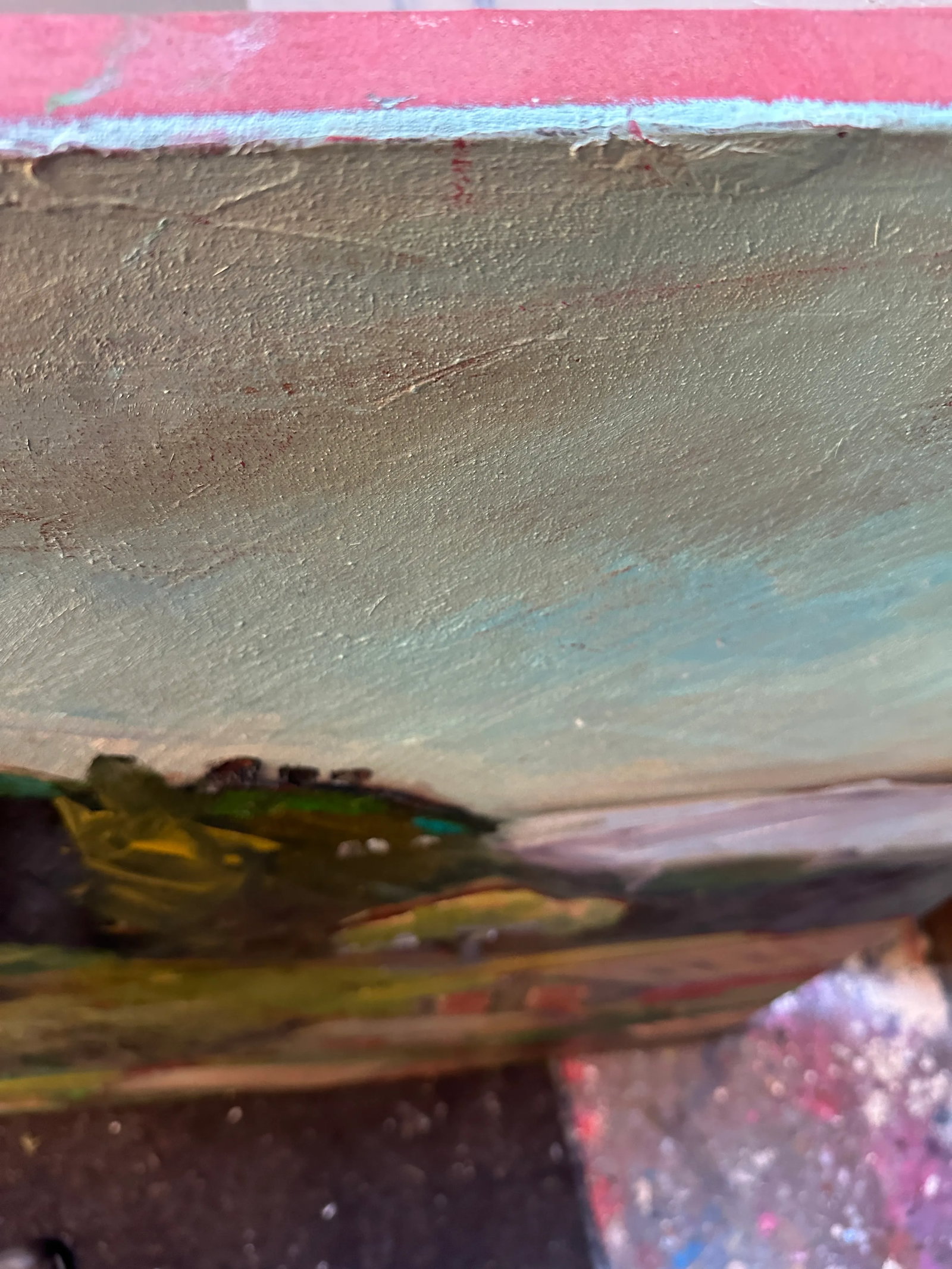 Large Expressionist Plein Air of Bay Area Mountain Ranch by James Hartman - 6