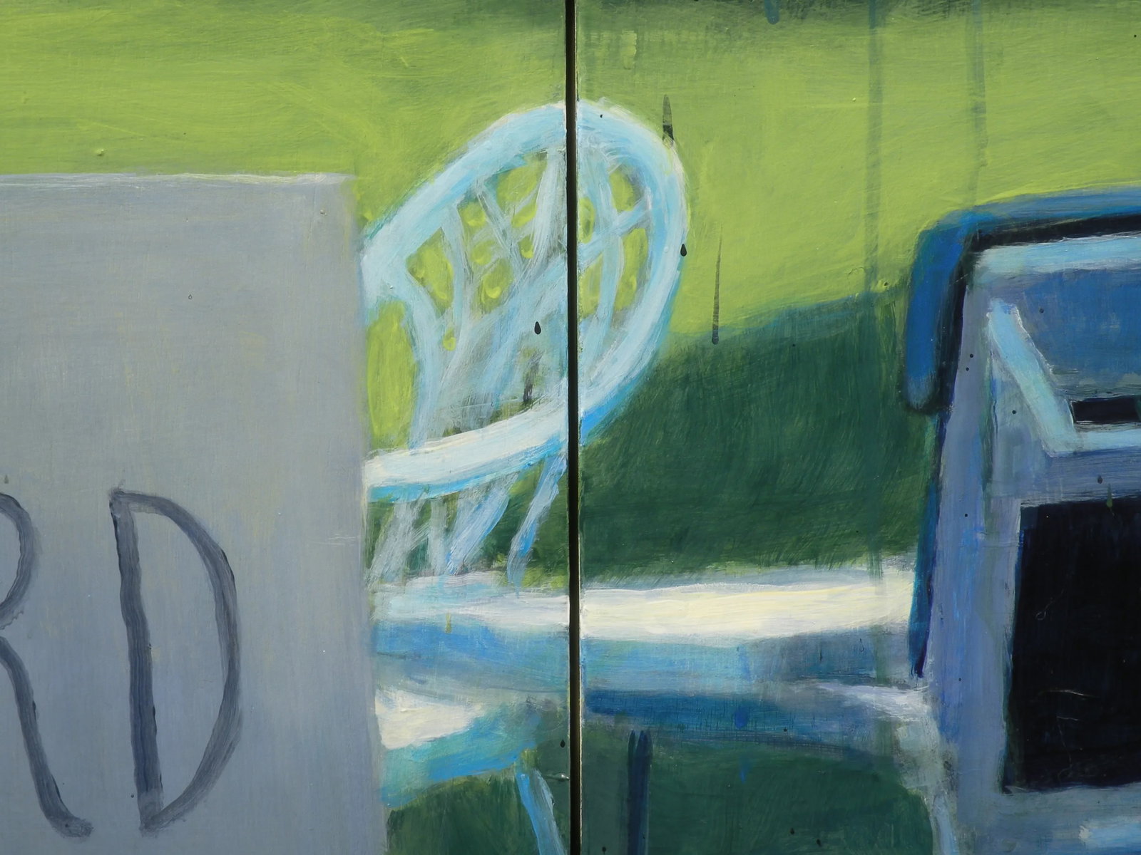 Large Contemporary Painting, Yard Sale on the 4th of July, by Stephen Remick - 10