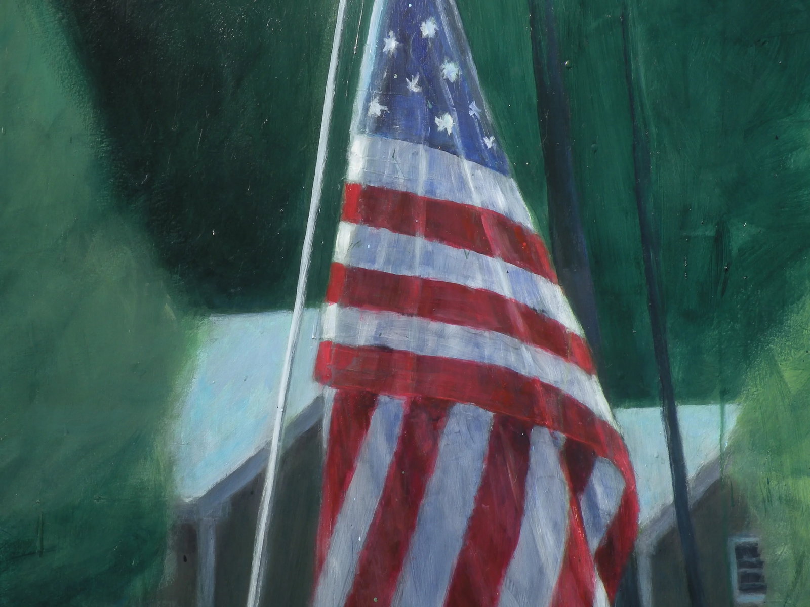 Large Contemporary Painting, Yard Sale on the 4th of July, by Stephen Remick - 6