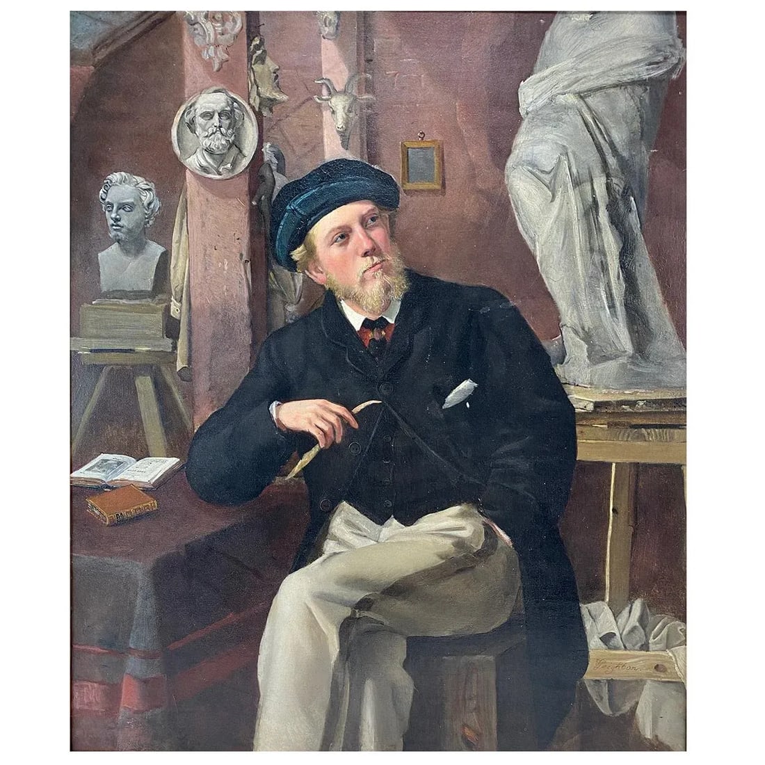 Scottish School Oil on Canvas Painting, Portrait of a Man - 2