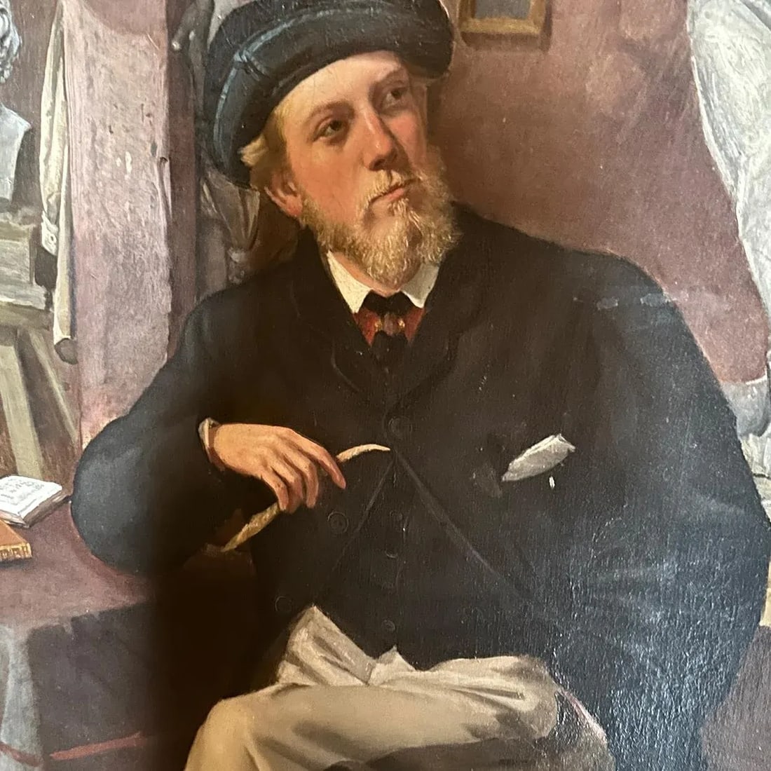 Scottish School Oil on Canvas Painting, Portrait of a Man - 8