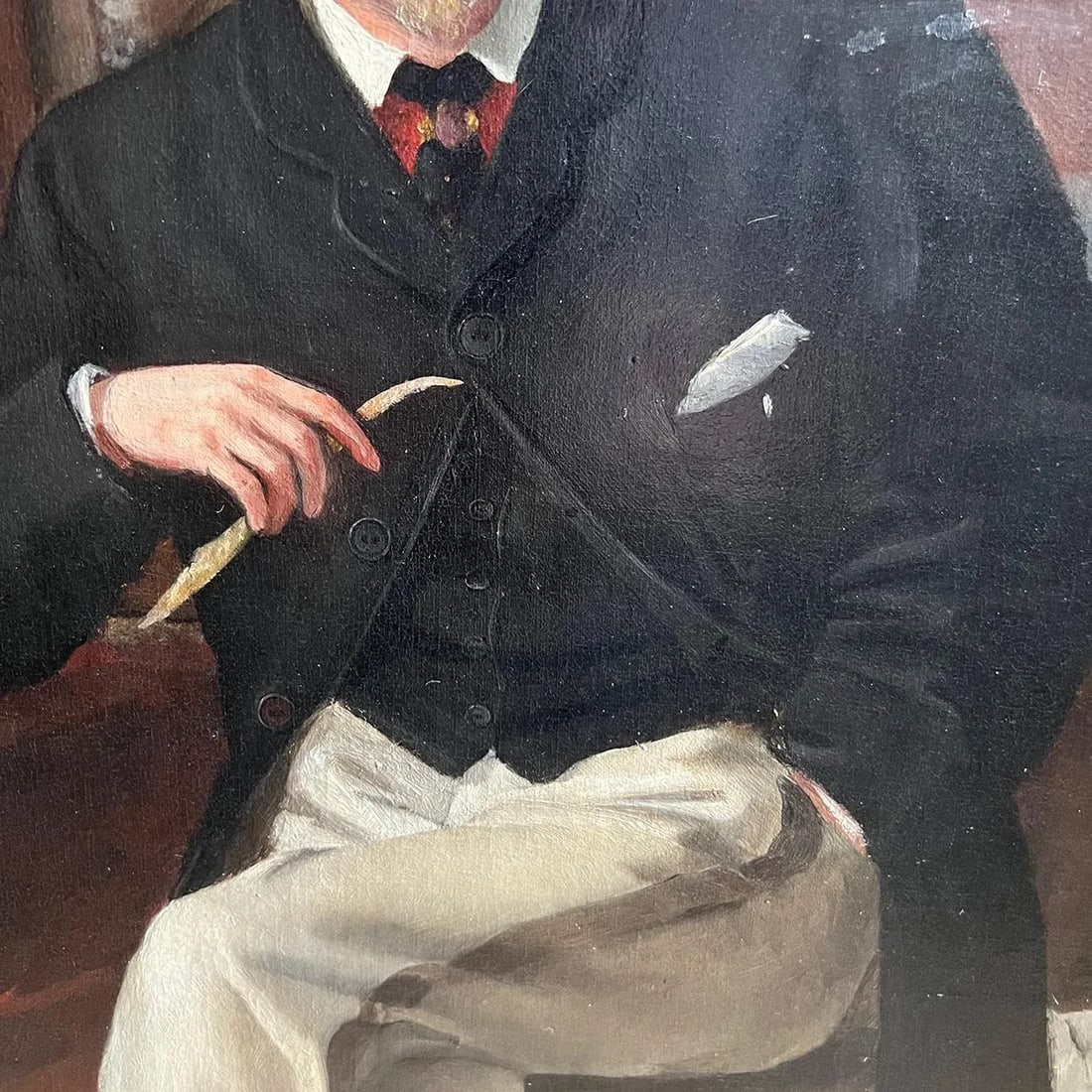 Scottish School Oil on Canvas Painting, Portrait of a Man - 9