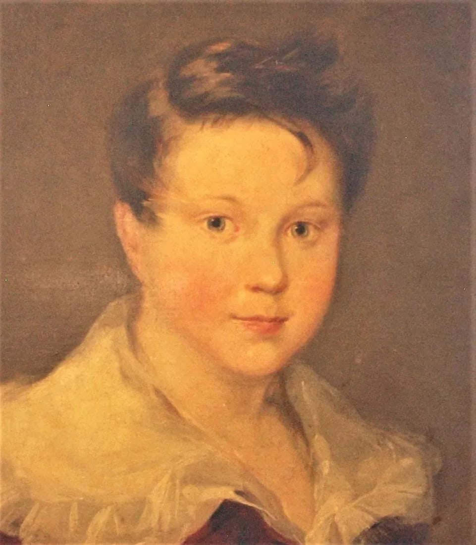 Antique English Oil Painting of a Young Boy 1880 - 2