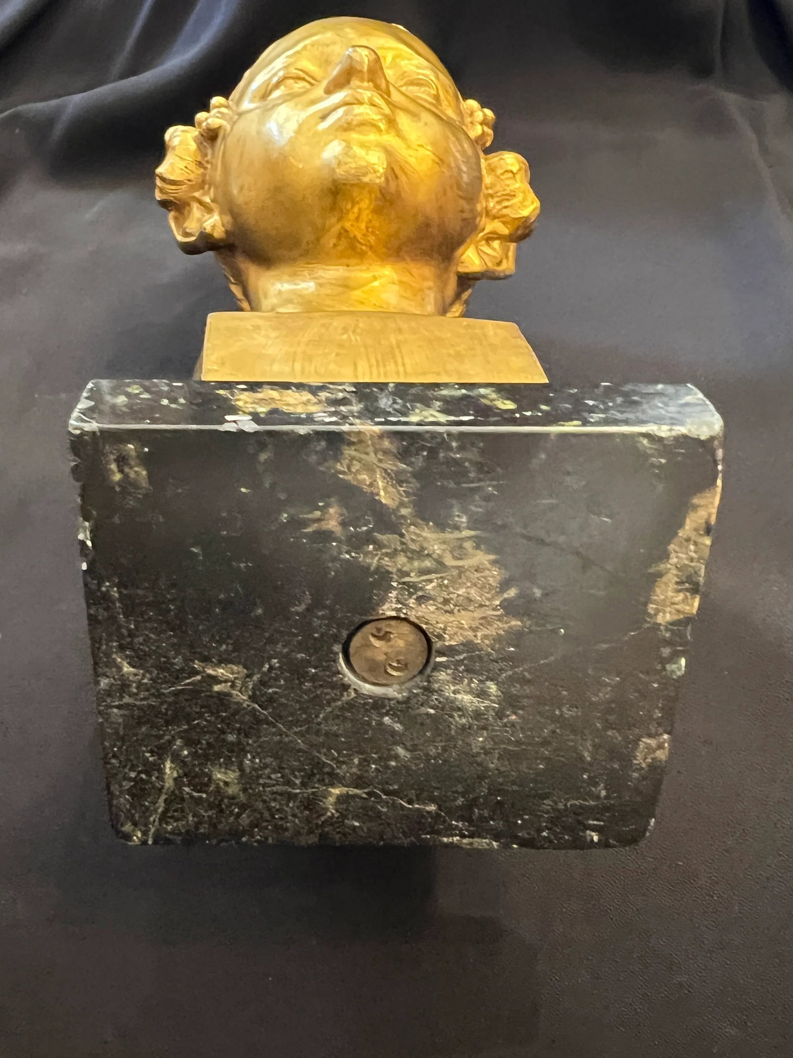 Art Nouveau French Bronze Bust of a Faun Signed Eugene Piron 1890 - 6