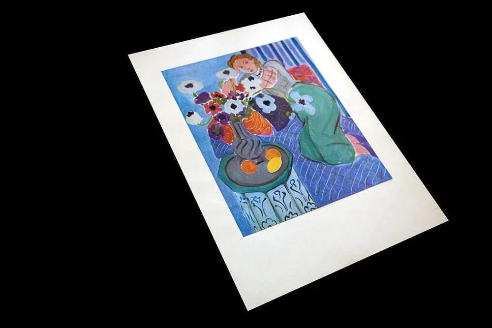 Henri Matisse Limited Edition Signed "Blue Odalisque" Lithograph W/Frame - 5