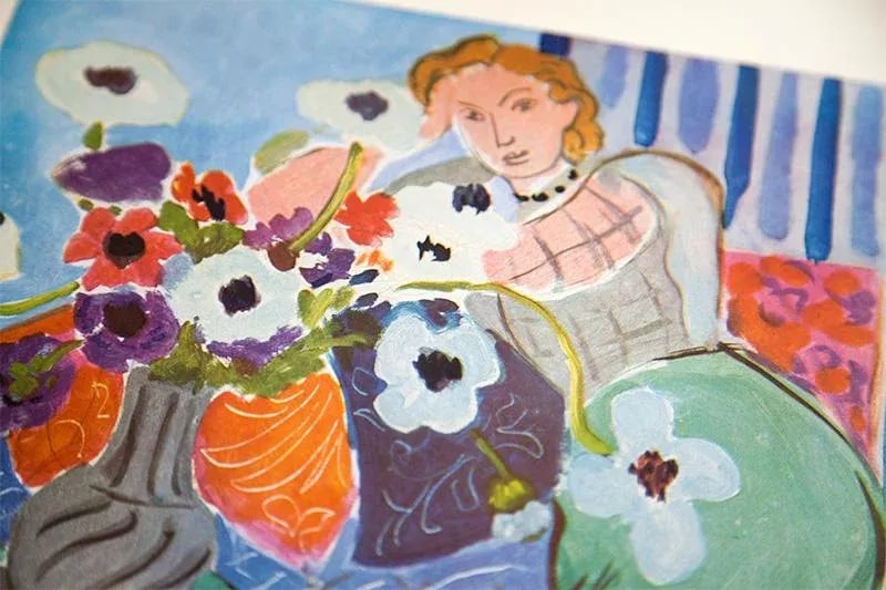 Henri Matisse Limited Edition Signed "Blue Odalisque" Lithograph W/Frame - 6