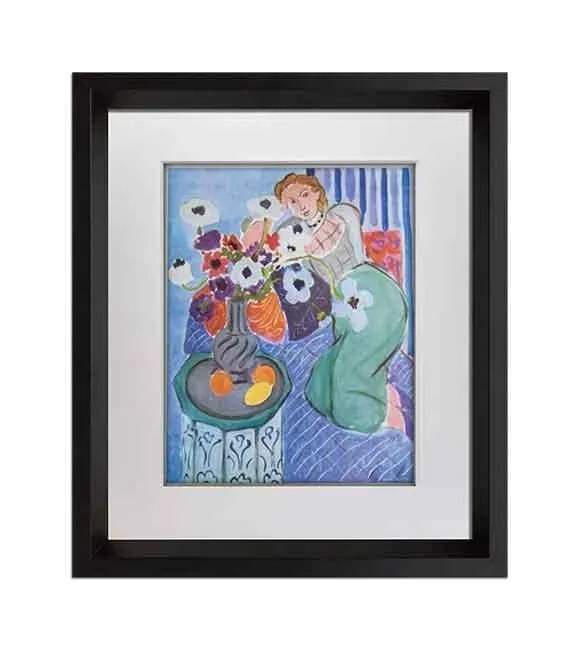 Henri Matisse Limited Edition Signed "Blue Odalisque" Lithograph W/Frame - 8