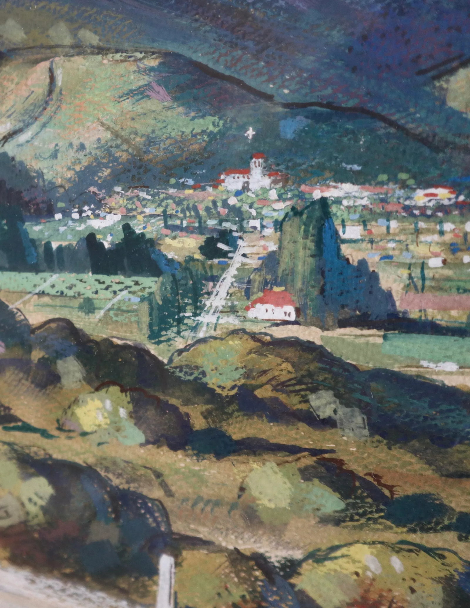 1940s Forrest Hibbits California Landscape Painting - 2