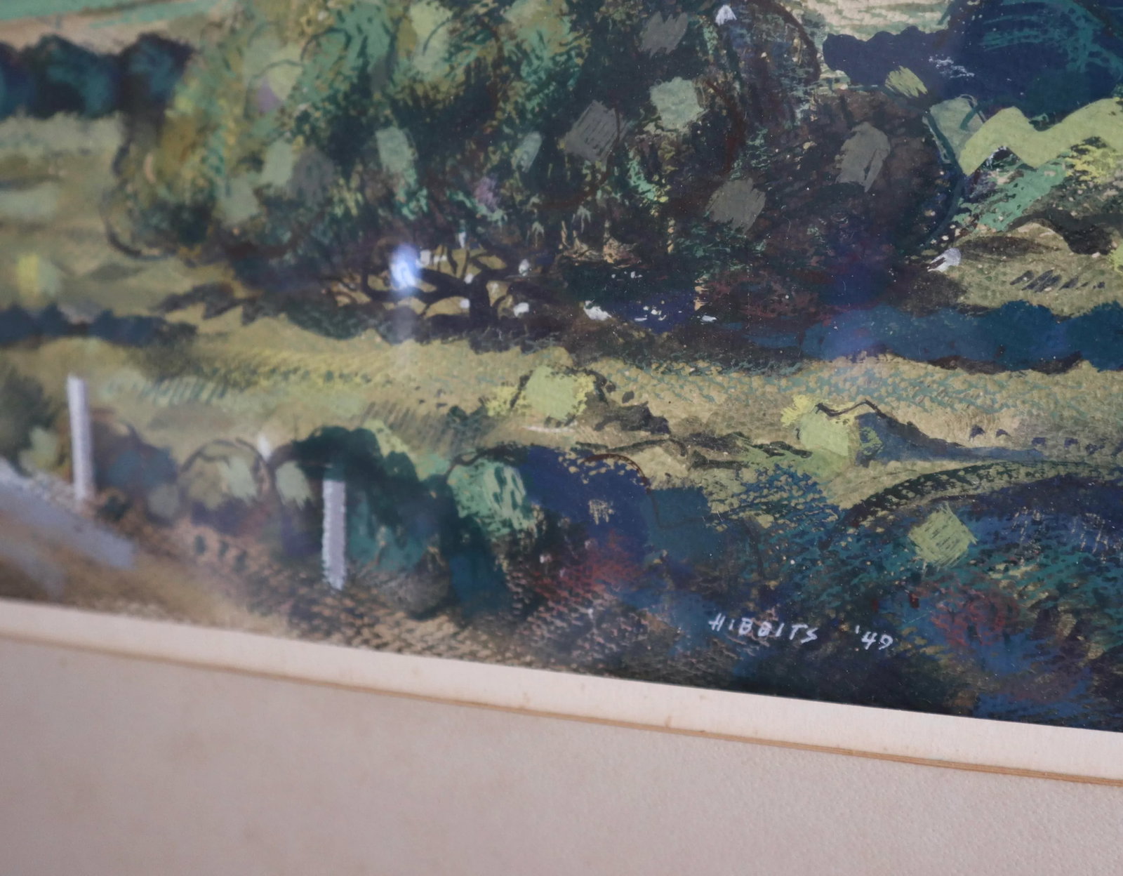 1940s Forrest Hibbits California Landscape Painting - 4