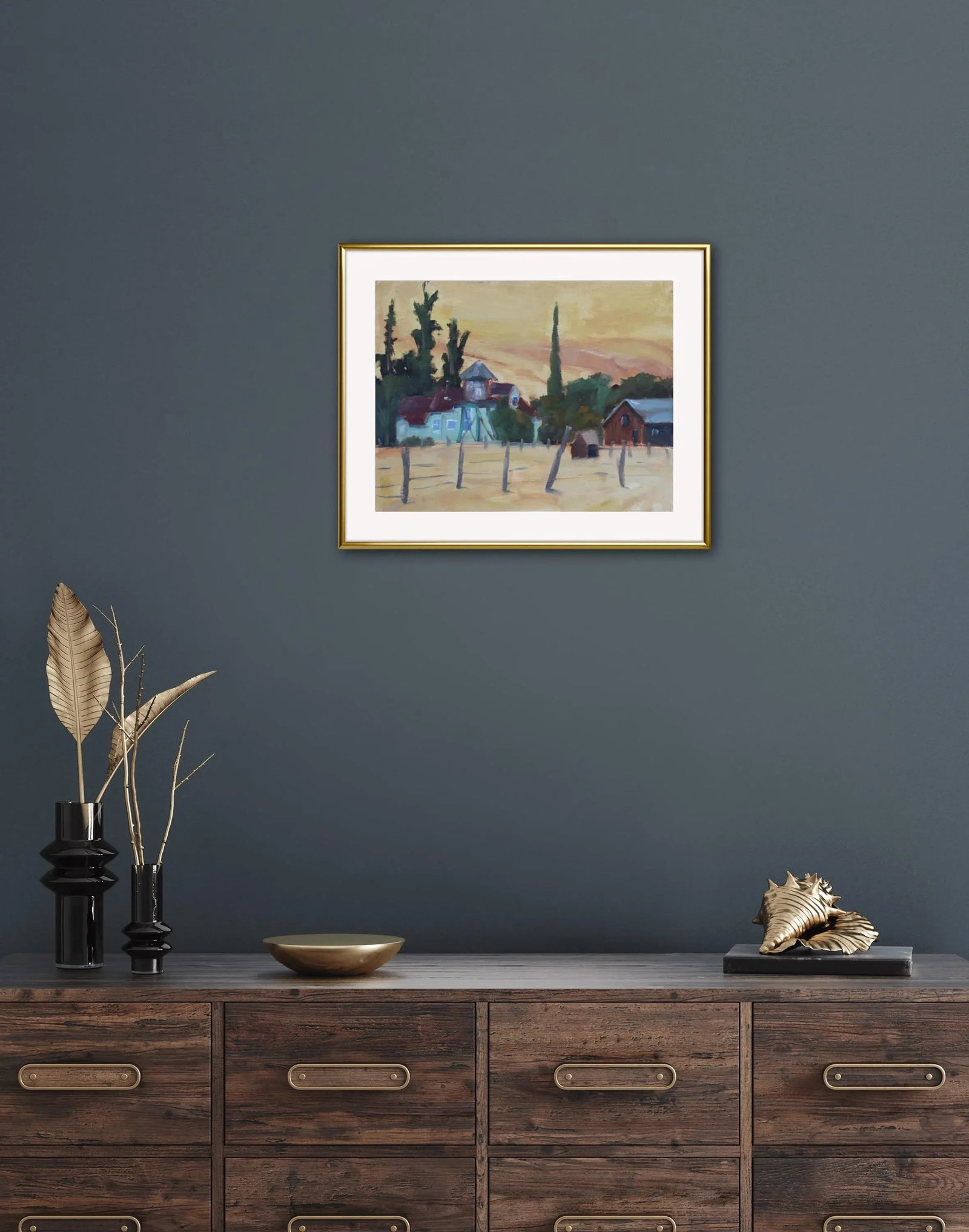 Golden Hills Plein Air Landscape Painting - 6