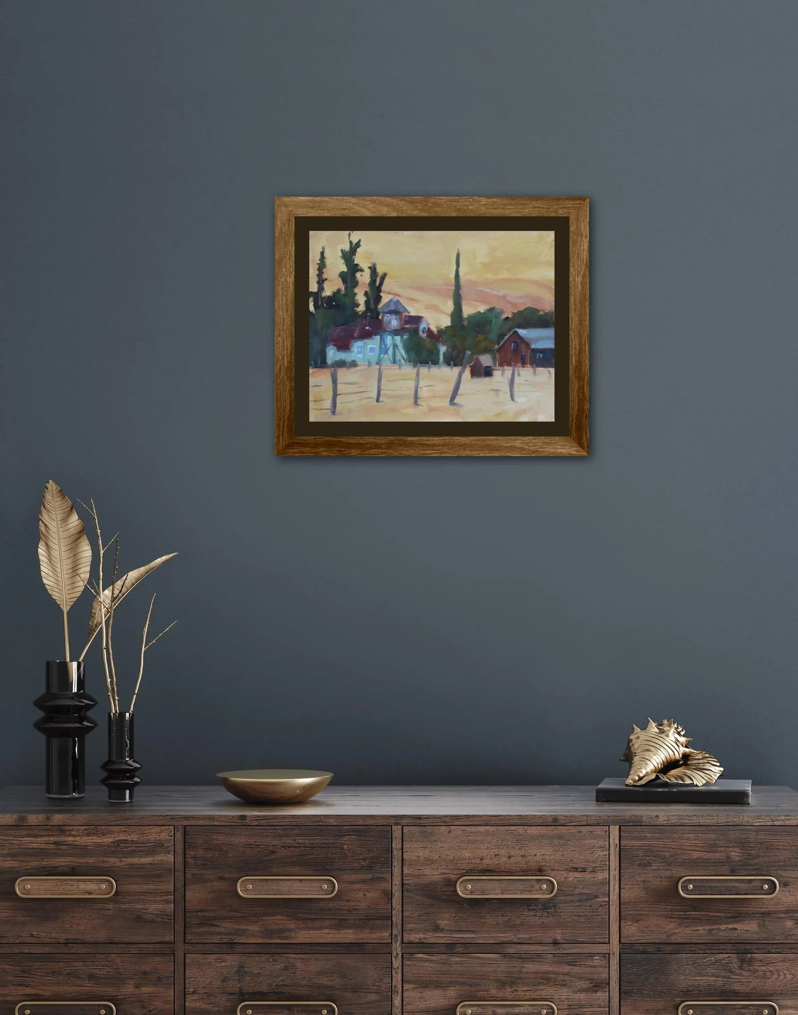 Golden Hills Plein Air Landscape Painting - 7