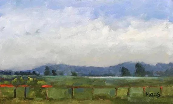 Contemporary Impressionist Landscape Oil Painting - 11