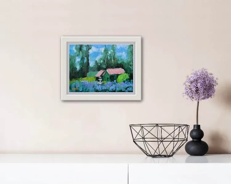 Desertscapes - Lavender Farm Modern Impressionist Oil Painting Landscape - 4
