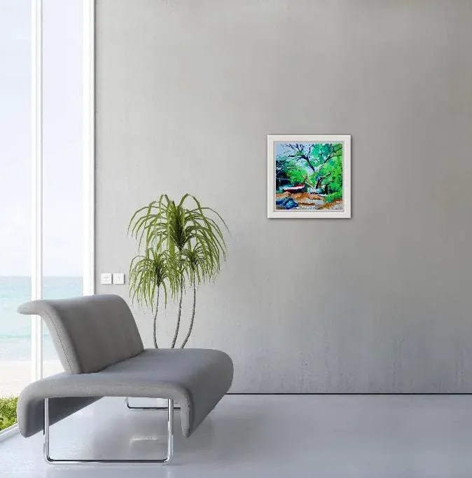 Joe's Boat and the Monkeypod Tree - Oil Impressionist Painting - 7