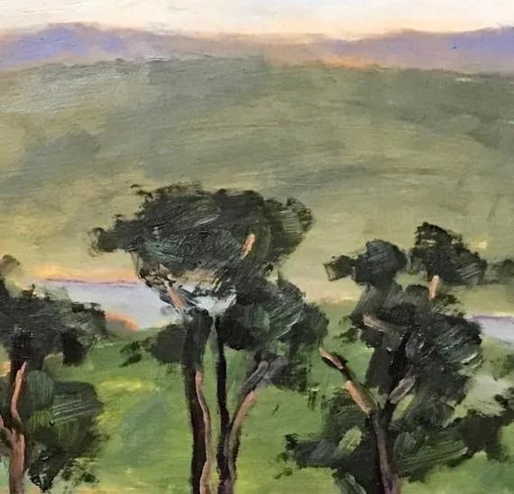 Pierce Point Ranch, Modern Plein Air Landscape Oil Painting - 2