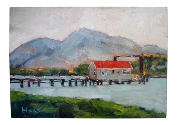 Ferry Building, Modern Plein Air Landscape Oil (1 of 6)