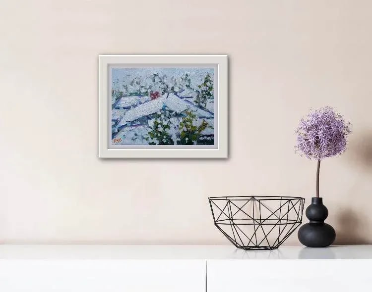 Winterscapes - View From My Window, Contemporary Landscape Painting - 3