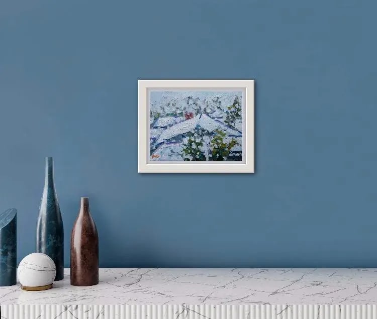 Winterscapes - View From My Window, Contemporary Landscape Painting - 4