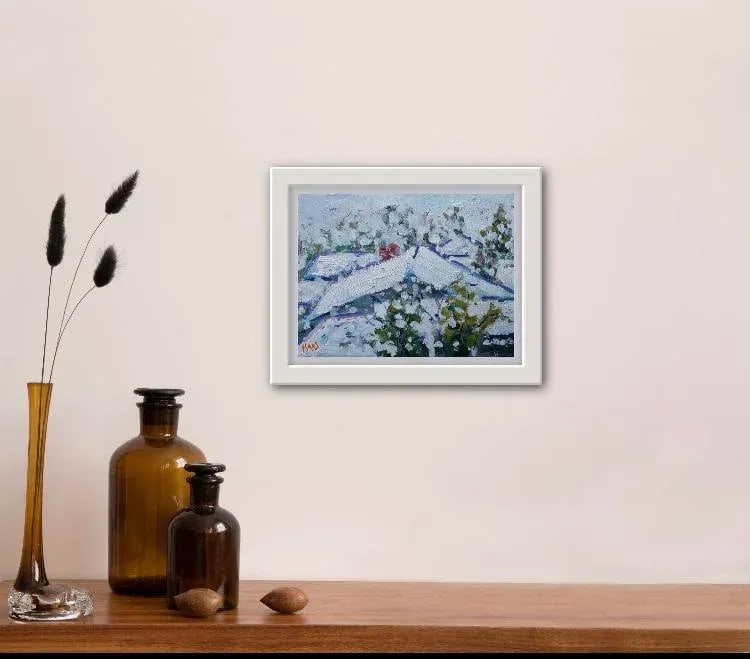 Winterscapes - View From My Window, Contemporary Landscape Painting - 6