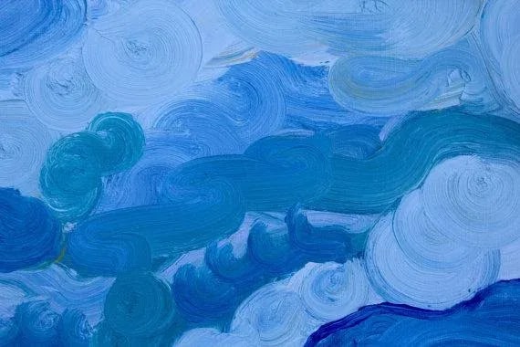 Cypress Trees (After Van Gogh) Oil on Canvas - 5