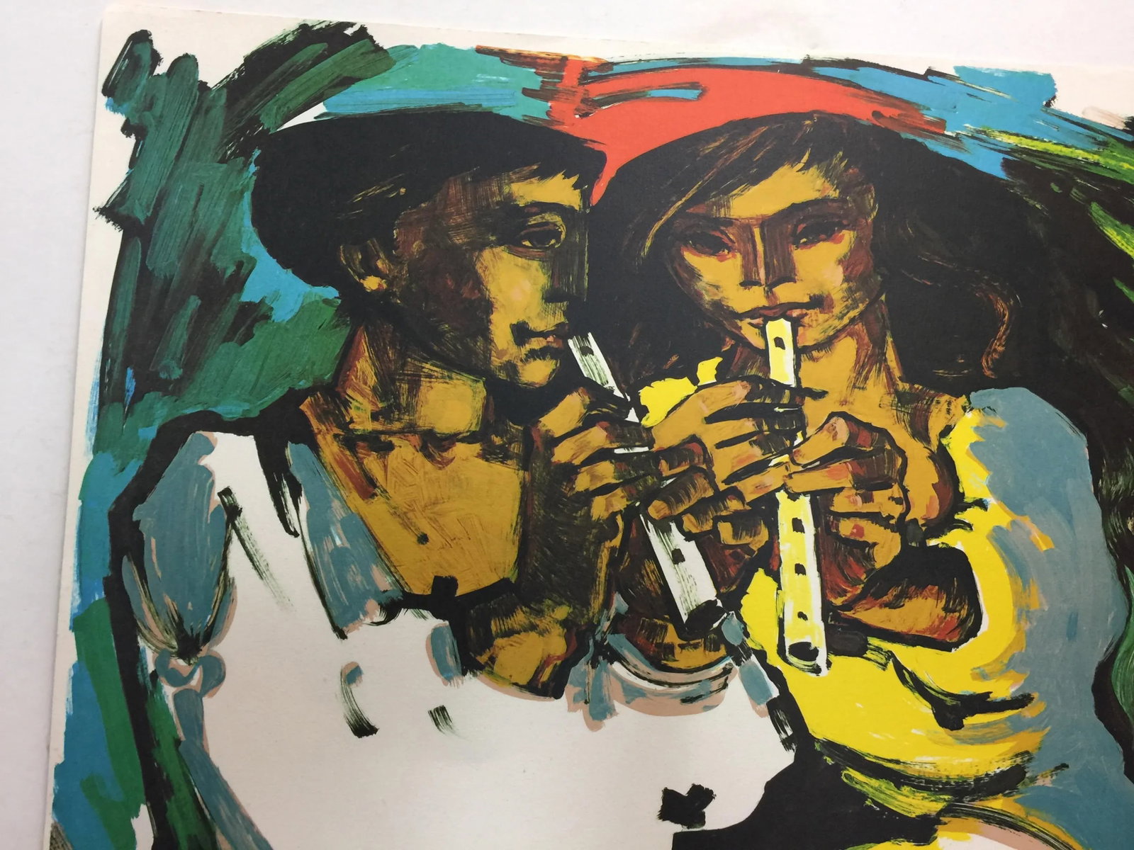 Jorge Dumas Autumn Lithograph Mid Century - 5
