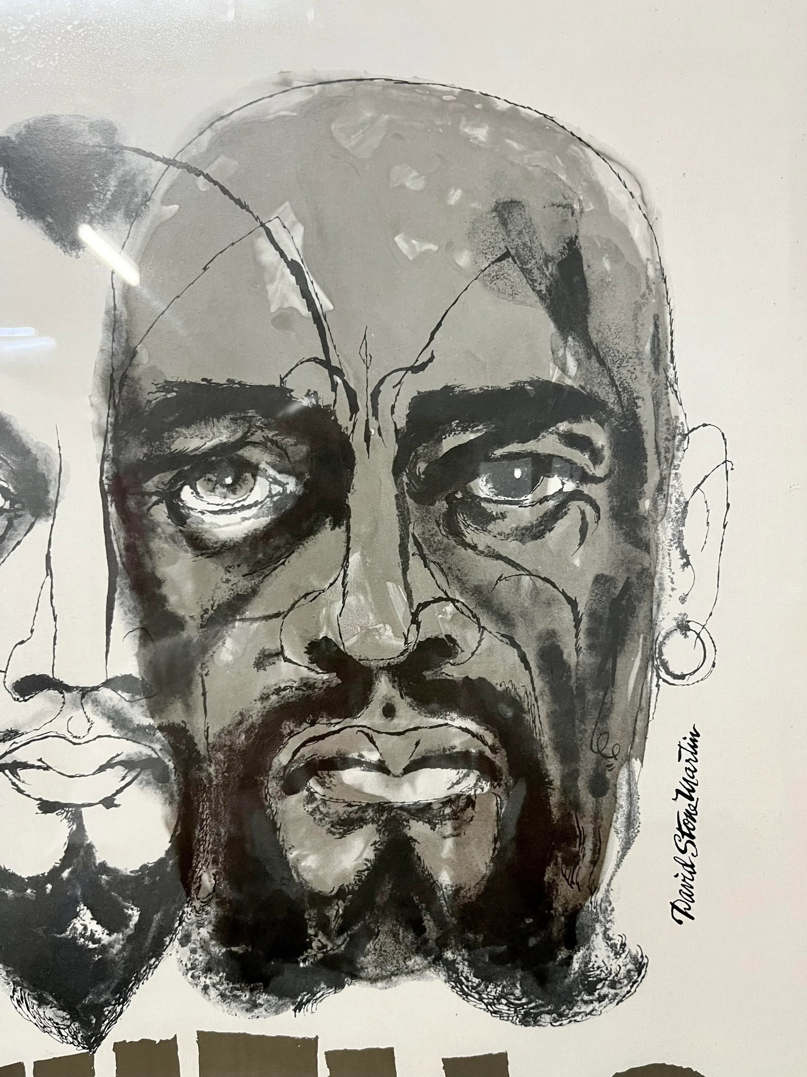 Original "The National Shakespeare Company Presents, Othello" Framed Poster. C 1970s - 8