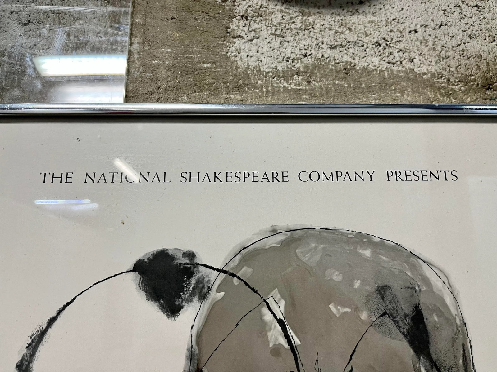 Original "The National Shakespeare Company Presents, Othello" Framed Poster. C 1970s - 9