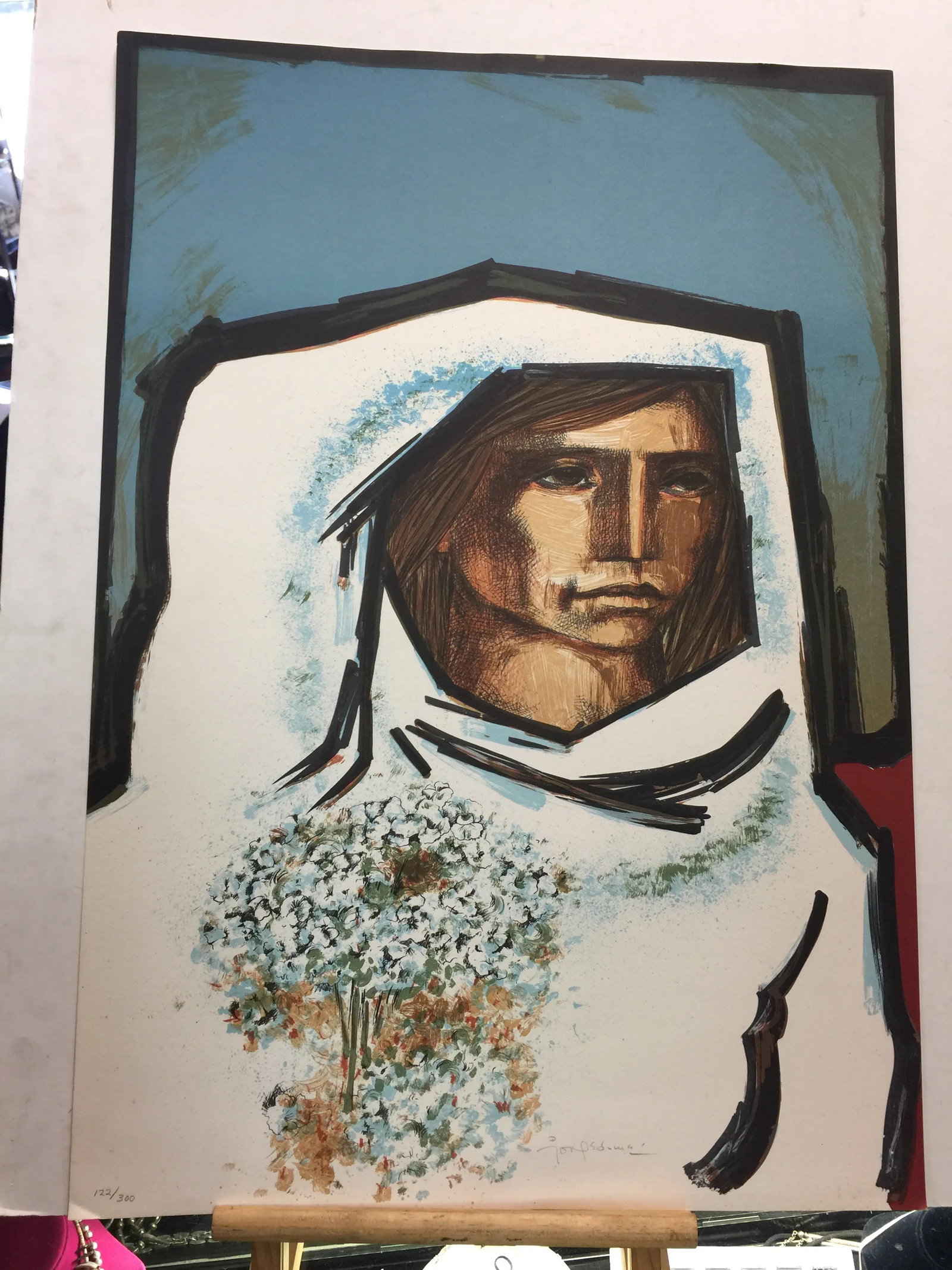 Jorge Dumas the Bride Lithograph Mid Century Modern - 4
