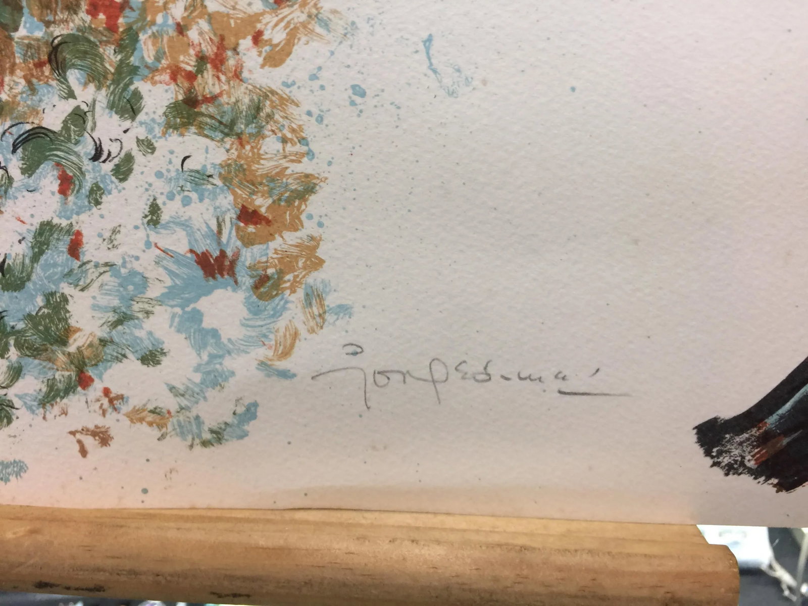1960s Jorge Dumas the Offering Lithograph - 3