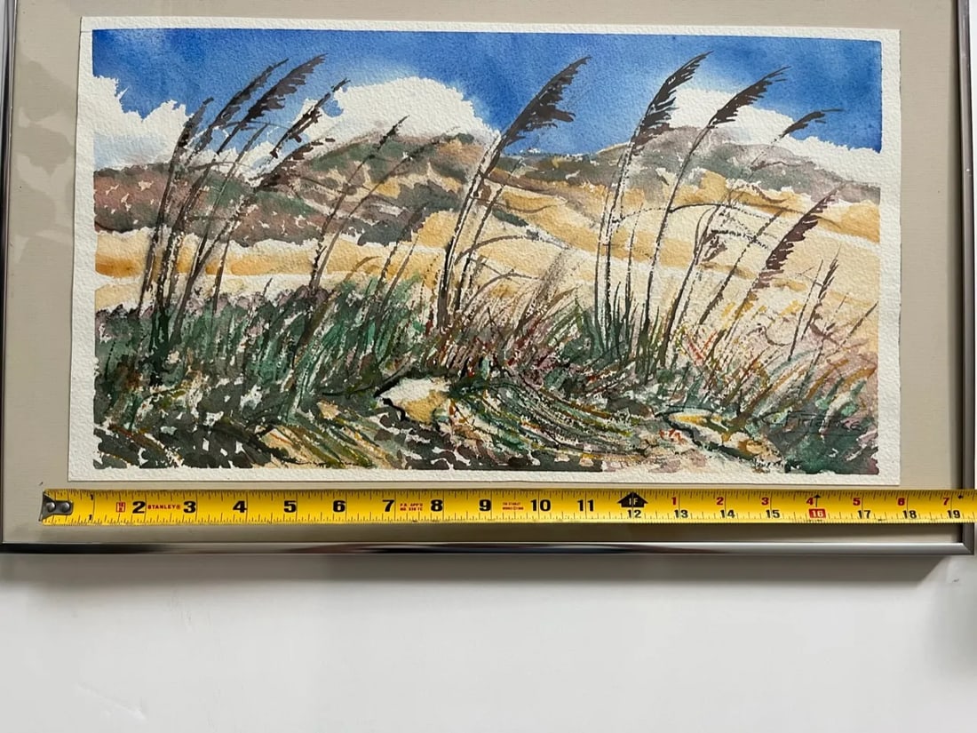 Mid-Century Original Watercolor Painting by Charles P. Finance (1909-1998) - 4