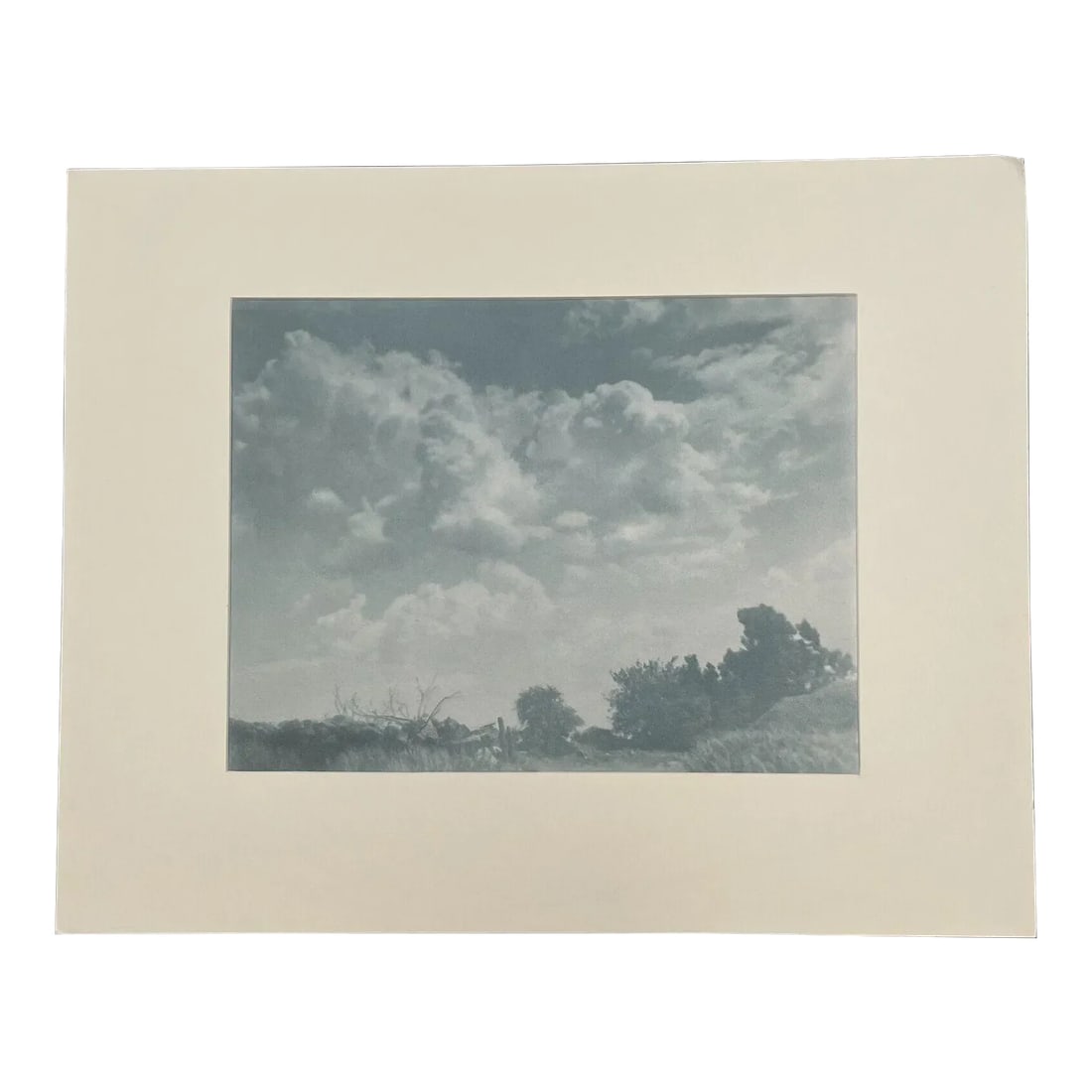 C1930 Herman Lythgoe "above the Hilltop' Arts & Crafts Clouds Bromoil Photograph: Original hermann lythgoe (active 1920-1940) 'above the hilltops' bromoil photograph this is just a great original piece. I recently acquired a wonderful small collection of photography from a local