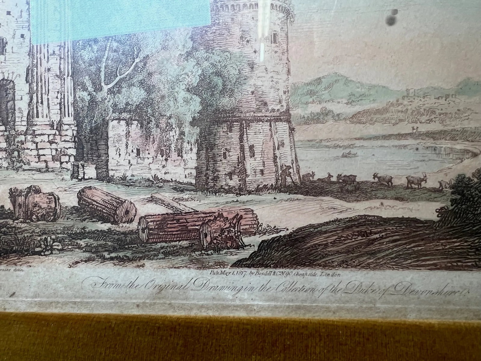 Early 19th Century Hand Colored Engraving, After Claude Lorrain - 4
