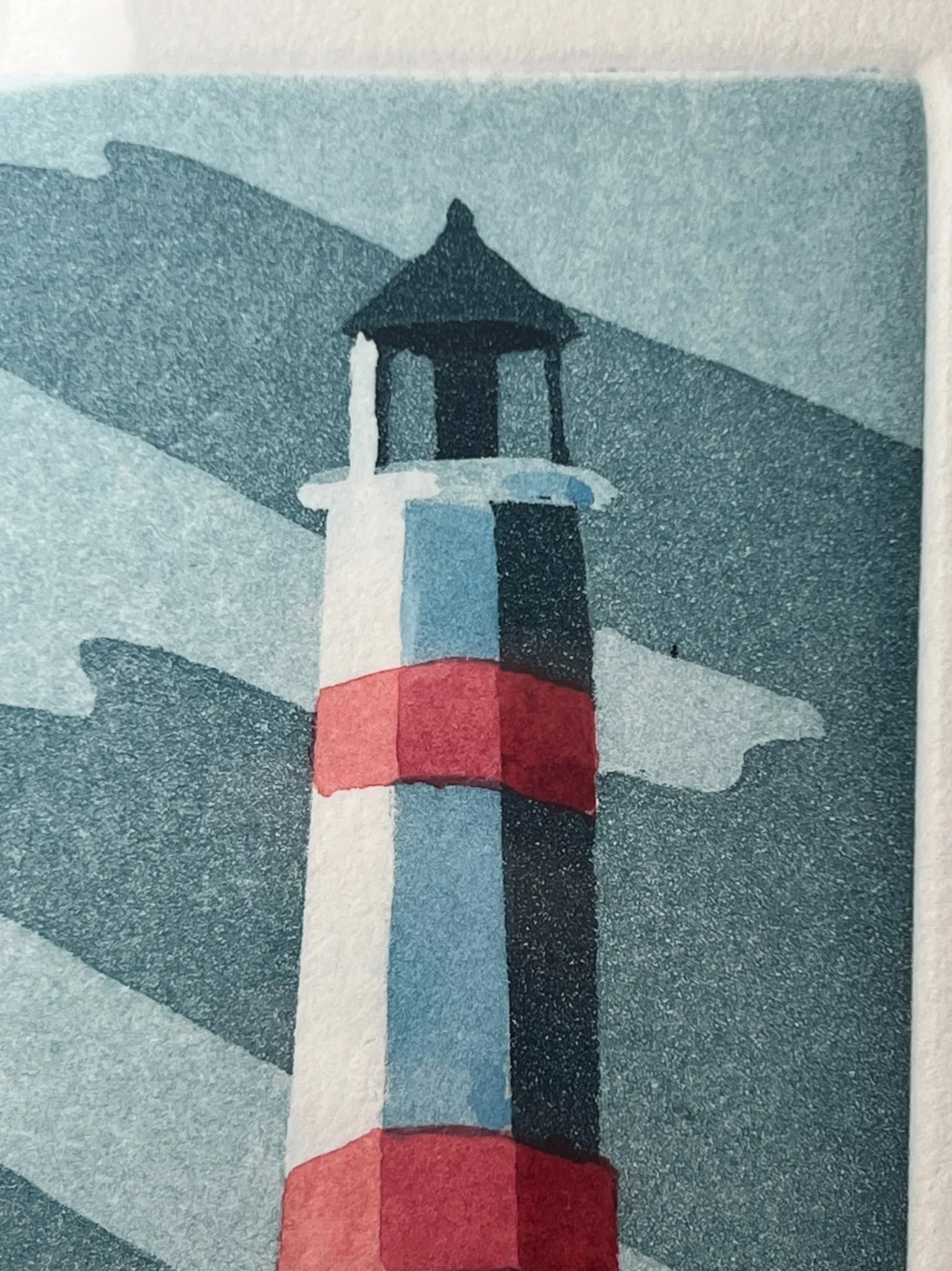 Late 20th Century Lighthouse Lithograph, Signed and Numbered by Ken Hawk - 4