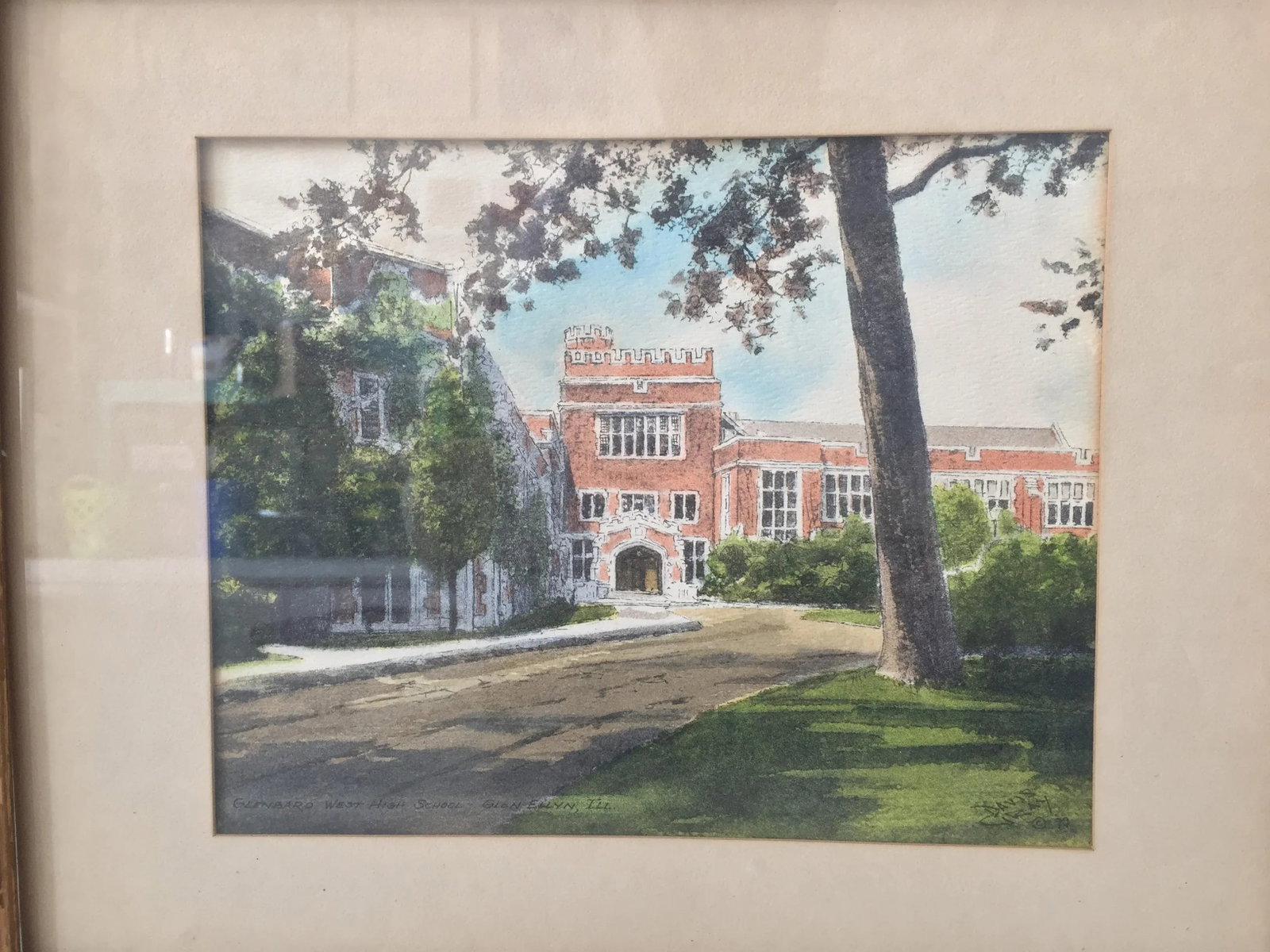 Mid Century Ohio Hand Painted Prints - a Pair - 4