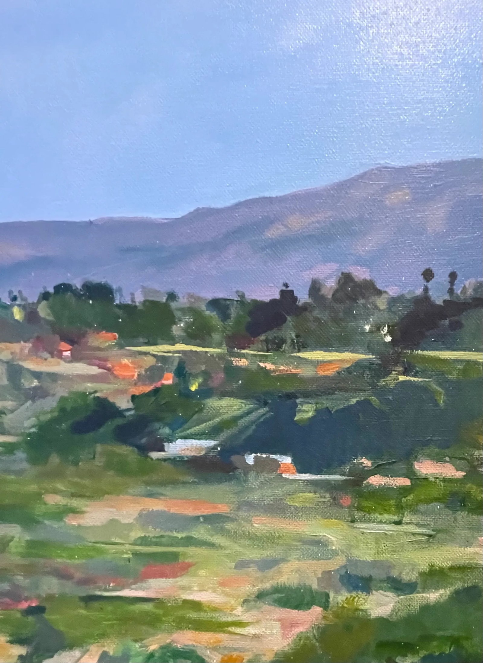 Santa Barbara Blue Seascape Painting 'Above Hendry's Beach' by Michele Zuzalek - 3