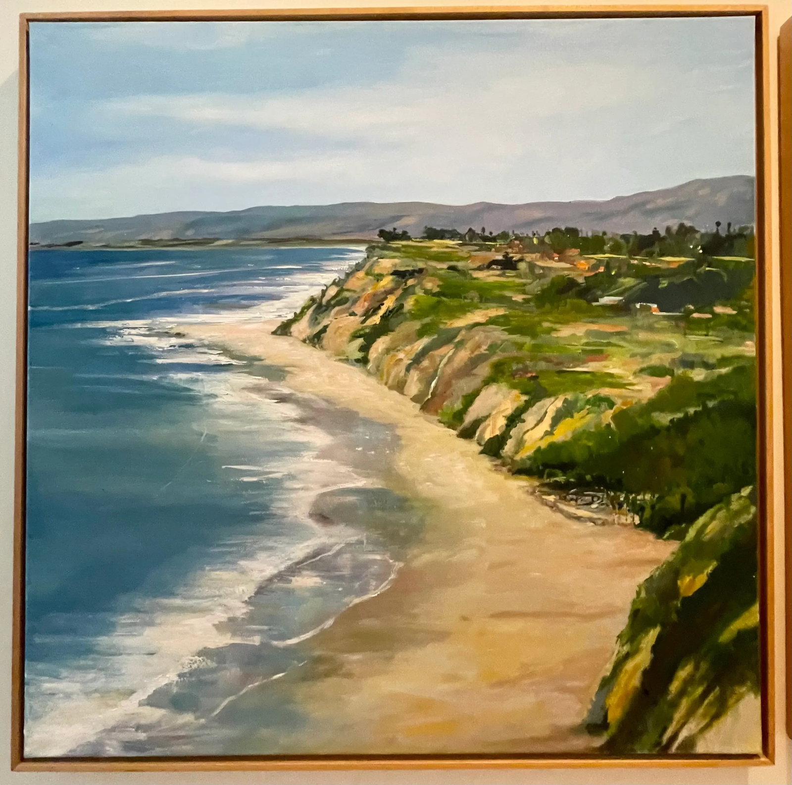 Santa Barbara Blue Seascape Painting 'Above Hendry's Beach' by Michele Zuzalek - 4