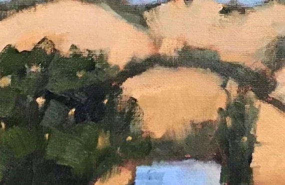 Golden Hills, Plein-Air Oil Landscape Painting - 4